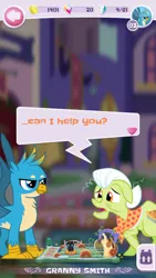 Size: 640x1136 | Tagged: safe, derpibooru import, gallus, granny smith, image, male, png, pocket ponies