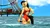 Size: 5120x2880 | Tagged: suggestive, artist:mr-wolfapex, derpibooru import, oc, oc:kate marek (lightning-crit), anthro, back muscles, beach, clothes, female, ferris wheel, image, lifeguard, muscles, muscular female, one-piece swimsuit, png, swimsuit