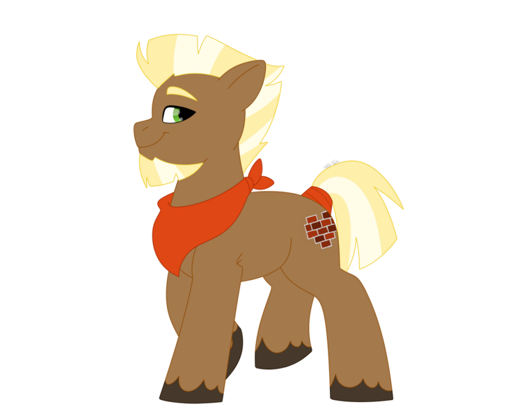 Size: 1280x1024 | Tagged: safe, artist:itstechtock, derpibooru import, oc, oc:stoutheart, unofficial characters only, earth pony, pony, g5, image, male, png, simple background, solo, stallion, transparent background