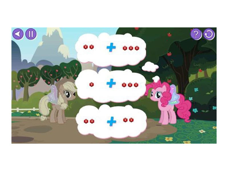 Size: 800x600 | Tagged: safe, derpibooru import, screencap, applejack, pinkie pie, butterfly, butterfly pony, fairy, fairy pony, flutter pony, hybrid, insect, original species, pony, butterfly wings, context needed, duo, fairy wings, g4, image, jpeg, leapfrog, math, my little pony: friendship is magic mathematics, unknown species, video game, wings