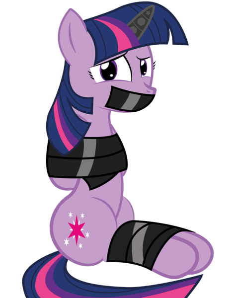 Size: 6403x8191 | Tagged: safe, alternate version, artist:cardshark777, derpibooru import, twilight sparkle, pony, unicorn, bondage, bound and gagged, broom closet, bucket, digital art, duct tape, female, gag, image, implied trixie, kidnapped, looking at you, magic, magic suppression, mare, png, simple background, sitting, solo, tape, tape bondage, tape gag, telekinesis, tied up, transparent background, unicorn twilight, vector, worried