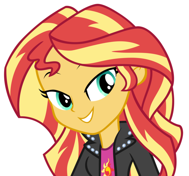 Size: 8572x7969 | Tagged: safe, artist:andoanimalia, derpibooru import, sunset shimmer, equestria girls, rainbow rocks, bedroom eyes, female, image, png, simple background, solo, transparent background, vector