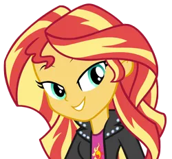 Size: 8572x7969 | Tagged: safe, artist:andoanimalia, derpibooru import, sunset shimmer, equestria girls, rainbow rocks, bedroom eyes, female, image, png, simple background, solo, transparent background, vector