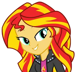 Size: 8572x7968 | Tagged: safe, artist:andoanimalia, derpibooru import, sunset shimmer, equestria girls, rainbow rocks, bedroom eyes, female, image, png, simple background, solo, transparent background, vector