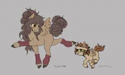 Size: 540x325 | Tagged: safe, artist:purple-blep, derpibooru import, oc, oc:autumn skies, oc:paradise skies, pegasus, pony, foal, image, jpeg, long hair, pegasus oc, wings