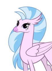 Size: 999x1362 | Tagged: artist needed, safe, derpibooru import, silverstream, classical hippogriff, hippogriff, female, image, older, older silverstream, png, simple background, solo, white background