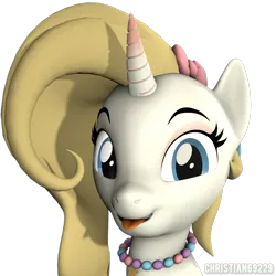 Size: 1080x1080 | Tagged: safe, artist:christian69229, derpibooru import, oc, oc:decora, unofficial characters only, pony, unicorn, 3d, :p, bust, horn, image, looking at you, png, portrait, simple background, solo, source filmmaker, tongue out, transparent background, unicorn oc