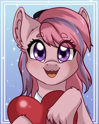 Size: 2160x2700 | Tagged: safe, artist:duskooky, artist:kooky, derpibooru import, oc, oc:sweet haze, unofficial characters only, pony, cute, femboy, hat, heart, image, looking at you, male, png, simple background, smiling, smiling at you