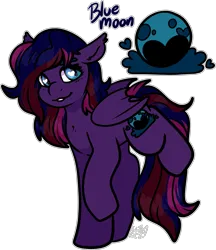 Size: 1459x1686 | Tagged: safe, artist:sexygoatgod, derpibooru import, oc, oc:blue moon, unofficial characters only, adoptable, image, magical lesbian spawn, offspring, parent:princess cadance, parent:princess luna, parents:ludance, png, simple background, solo, transparent background