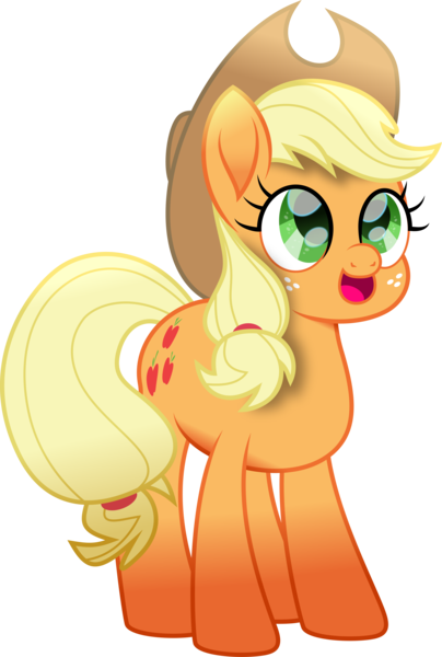 Size: 3029x4503 | Tagged: safe, artist:lincolnbrewsterfan, derpibooru import, part of a set, applejack, pony, .svg available, adorable face, applejack's hat, big eyes, big smile, cowboy hat, cute, cute face, cuteness overload, daaaaaaaaaaaw, facial freckles, female, freckles, gradient hooves, green eyes, happiness, happy, happy face, hat, highlights, image, inkscape, jackabetes, lincolnbrewsterfan's movie cutie smiles, looking up, mare, movie accurate, png, shading, smiling, vector, weapons-grade cute, wide eyes