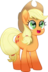 Size: 3029x4503 | Tagged: safe, artist:lincolnbrewsterfan, derpibooru import, part of a set, applejack, pony, .svg available, adorable face, applejack's hat, big eyes, big smile, cowboy hat, cute, cute face, cuteness overload, daaaaaaaaaaaw, facial freckles, female, freckles, gradient hooves, green eyes, happiness, happy, happy face, hat, highlights, image, inkscape, jackabetes, lincolnbrewsterfan's movie cutie smiles, looking up, mare, movie accurate, png, shading, smiling, vector, weapons-grade cute, wide eyes