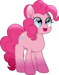 Size: 3305x4184 | Tagged: safe, artist:lincolnbrewsterfan, derpibooru import, part of a set, pinkie pie, earth pony, pony, .svg available, adorable face, big eyes, big smile, blue eyes, curly hair, curly mane, curly tail, cute, cute face, cuteness overload, daaaaaaaaaaaw, diapinkes, female, gradient hooves, happiness, happy, happy face, highlights, image, inkscape, lincolnbrewsterfan's movie cutie smiles, looking up, mare, movie accurate, pink mane, pink tail, png, shading, smiling, tail, vector, weapons-grade cute, wide eyes
