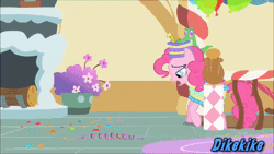 Size: 540x304 | Tagged: safe, artist:kroboproductions, derpibooru import, gummy, alligator, earth pony, pony, animated, close-up, extreme close up, female, gif, image, male, mare, the nutritious chronicles of celeryjack, wat, watermark, youtube poop