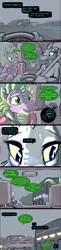 Size: 1057x4310 | Tagged: safe, artist:frist44, derpibooru import, bea santello, blushing, car, comic, conversation, crossover, dialogue, driving, image, my little pony, night, night in the woods, png, seatbelt, spike (mlp)