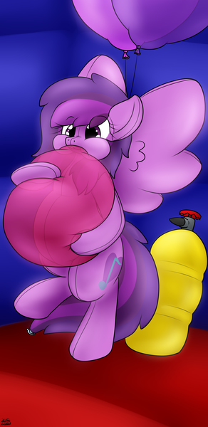 Size: 1440x2960 | Tagged: suggestive, artist:the-furry-railfan, derpibooru import, oc, oc:emilia starsong, unofficial characters only, inflatable pony, balloon, bouncy castle, floating, helium tank, hose, image, inflatable, inflated ears, inflated tail, inflated wings, inflation, parade balloon, png, pudgy, puffy cheeks, tail, wings