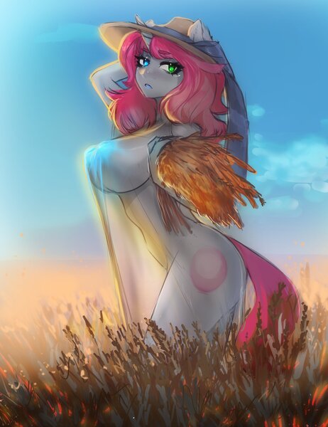 Size: 3000x3900 | Tagged: questionable, artist:melkaya, derpibooru import, oc, unofficial characters only, anthro, unicorn, breasts, clothes, female, glow, glowing nipples, horn, image, jpeg, nipples, nudity, see-through, solo, solo female, unicorn oc