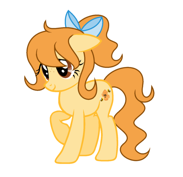 Size: 1319x1270 | Tagged: safe, artist:darbypop1, derpibooru import, oc, oc:honey wa, earth pony, pony, bow, female, hair bow, image, mare, png, simple background, solo, transparent background