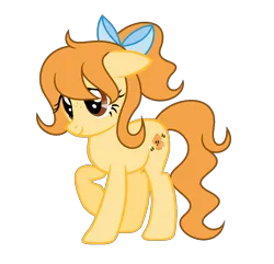 Size: 1319x1270 | Tagged: safe, artist:darbypop1, derpibooru import, oc, oc:honey wa, earth pony, pony, bow, female, hair bow, image, mare, png, simple background, solo, transparent background