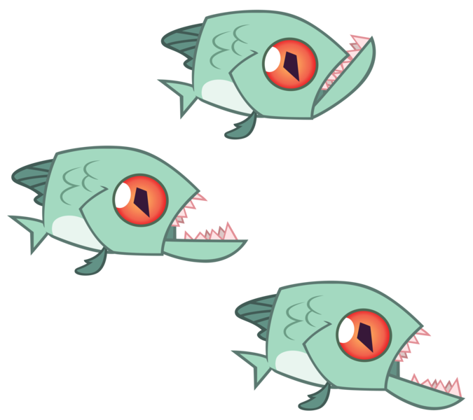 Size: 8710x7743 | Tagged: safe, artist:andoanimalia, derpibooru import, fish, daring don't, image, piranha, png, simple background, transparent background, vector