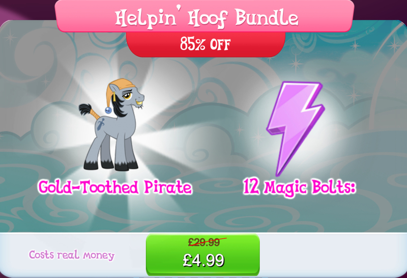 Size: 1264x862 | Tagged: safe, derpibooru import, official, unnamed character, unnamed pony, earth pony, pony, bundle, costs real money, ear piercing, earring, english, gameloft, gold tooth, hat, image, jewelry, jpeg, magic bolt, male, mobile game, my little pony: magic princess, numbers, piercing, sale, solo, solo focus, stallion, text, unshorn fetlocks