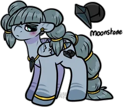 Size: 1521x1328 | Tagged: safe, artist:sexygoatgod, derpibooru import, oc, oc:moonstone, unofficial characters only, hybrid, pegasus, zony, adoptable, female, image, parent:limestone pie, parent:queen parabola, parents:limebola, png, simple background, solo, transparent background