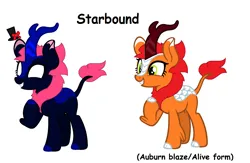 Size: 1964x1284 | Tagged: safe, derpibooru import, editor:wonderwolf51, oc, oc:starbound/auburn blaze, ghost, kirin, undead, hat, image, kirin oc, png, spirit, top hat