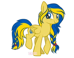 Size: 968x768 | Tagged: safe, artist:twiliysa, derpibooru import, oc, oc:ukraine, ponified, pony, image, nation ponies, png, simple background, solo, transparent background, ukraine