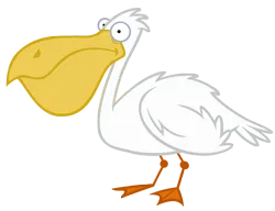 Size: 5487x4216 | Tagged: safe, artist:andoanimalia, derpibooru import, bird, pelican, pinkie pride, image, png, simple background, transparent background, vector