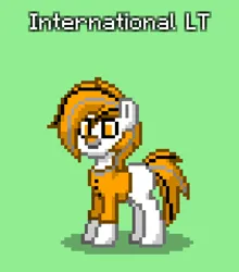 Size: 528x599 | Tagged: safe, artist:rigby the trucker pony, derpibooru import, oc, ponified, unofficial characters only, object pony, original species, pony, truck pony, pony town, clothes, female, image, international, lt, mare, png, truck