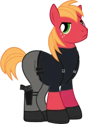 Size: 2190x3080 | Tagged: safe, anonymous artist, artist:edy_january, derpibooru import, edit, vector edit, big macintosh, earth pony, pony, 92fs, angry, beretta, beretta 92fs, beretta m9a1, black shirt, boots, bsaa, chris redfield, clothes, equipment, gears, gloves, gun, handgun, image, looking at you, m9, m9a1, male, military, military pony, parody, pistol, png, pony parody, resident evil, resident evil 5, shoes, simple background, stallion, tactical, tactical pants, transparent background, us airforce, vector, vector used, weapon