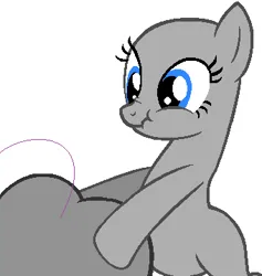 Size: 340x359 | Tagged: suggestive, artist:stellar-ponies, derpibooru import, pony, base, butt, butt grab, butt touch, female, grope, hoof on butt, image, mare, plot, png, scrunchy face, simple background, vector, white background