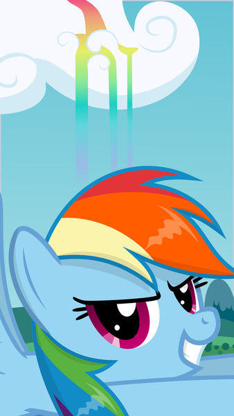 Size: 1080x1920 | Tagged: safe, artist:oobrushstrokeoo, derpibooru import, rainbow dash, image, png, screensaver