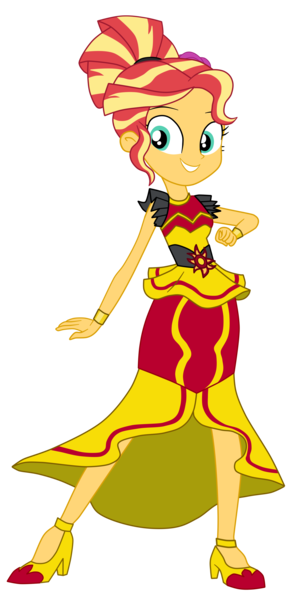 Size: 1900x3784 | Tagged: safe, artist:gmaplay, derpibooru import, sunset shimmer, human, dance magic, equestria girls, spoiler:eqg specials, alternate hairstyle, clothes, cropped, dress, flamenco dress, image, png, solo, sunset shimmer flamenco dress, unf