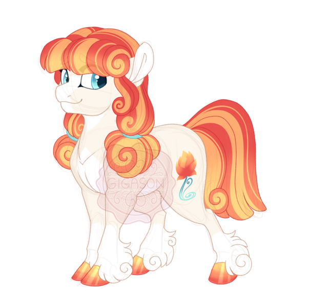 Size: 2733x2700 | Tagged: safe, artist:gigason, derpibooru import, oc, oc:ember rose, earth pony, pony, female, image, magical lesbian spawn, mare, obtrusive watermark, offspring, parent:junebug, parent:rainbow stars, png, simple background, solo, transparent background, watermark