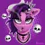 Size: 1974x1988 | Tagged: safe, artist:zendora, derpibooru import, pipp petals, pony, g5, alternate hairstyle, bust, cigar, cigarette, crucifix, ear piercing, earring, eyebrows, female, goth pipp, image, jewelry, lidded eyes, mare, necklace, piercing, png, skull, smoking, solo