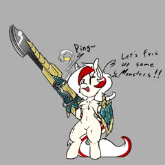 Size: 3000x3000 | Tagged: source needed, safe, artist:aryn, derpibooru import, oc, oc:awya lightfeather, gun, image, png, weapon