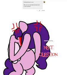 Size: 3023x3351 | Tagged: safe, artist:professorventurer, derpibooru import, pipp petals, pegasus, pony, series:ask pippamena, g5, angry, image, pippamena, png, pregnant, primrose petals, rude, vulgar