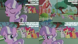 Size: 2000x1125 | Tagged: safe, derpibooru import, edit, edited screencap, editor:quoterific, screencap, apple bloom, button mash, cheerilee, diamond tiara, pipsqueak, scootaloo, silver spoon, snails, snips, sweetie belle, twist, crusaders of the lost mark, cutie mark crusaders, image, png, ponyville schoolhouse