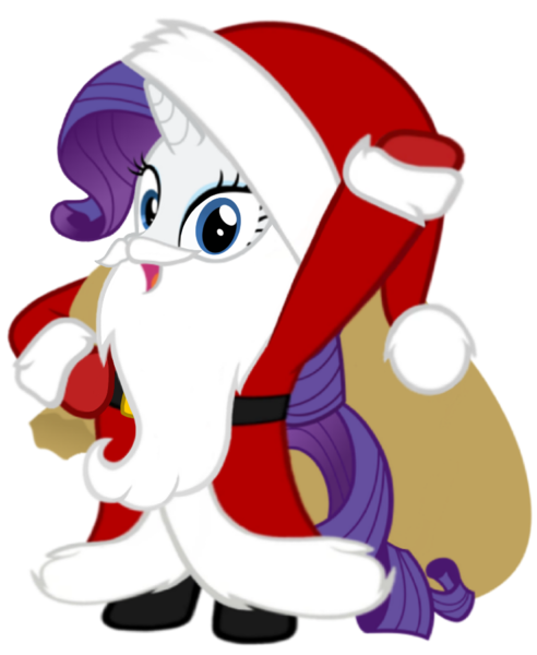 Size: 840x1024 | Tagged: artist needed, safe, derpibooru import, rarity, pony, unicorn, belt, bipedal, boots, christmas, clothes, coat, costume, fake beard, female, gloves, hat, holiday, horn, image, looking at you, mare, open mouth, png, sack, santa beard, santa claus, santa costume, santa hat, santa sack, shoes, simple background, solo, standing, transparent background, vector