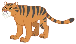 Size: 9093x5270 | Tagged: safe, artist:andoanimalia, derpibooru import, big cat, tiger, daring don't, image, png, simple background, transparent background, vector