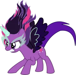 Size: 1161x1156 | Tagged: safe, anonymous artist, derpibooru import, twilight sparkle, ponified, alicorn, pony, equestria girls, .svg available, angry, base used, equestria girls 10th anniversary, equestria girls ponified, eyelashes, female, glow, glowing horn, gritted teeth, horn, image, mare, midnight sparkle, png, simple background, solo, teeth, transparent background, vector