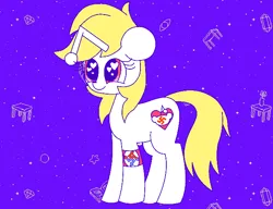 Size: 650x499 | Tagged: safe, artist:aryannespetfemboy, derpibooru import, oc, oc:aryanne, pony, dream, female, happy, image, nazi, omori, png, purple background, reddit, simple background, swastika