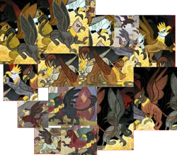 Size: 1325x1160 | Tagged: safe, derpibooru import, unnamed character, gryphon, the lost treasure of griffonstone, background griffon, image, png, unnamed griffon