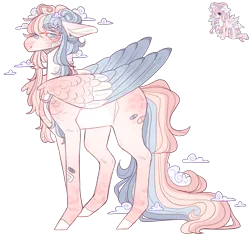 Size: 2761x2616 | Tagged: safe, artist:sleepy-nova, derpibooru import, oc, oc:demi, oc:demiurgic theory, pegasus, pony, unicorn, colored wings, female, image, male, mare, multicolored wings, png, simple background, solo, transparent background, wings