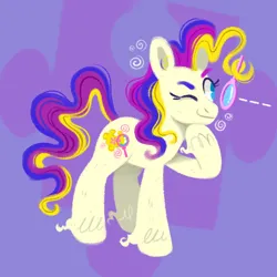 Size: 850x850 | Tagged: safe, artist:msponies, derpibooru import, puzzlemint, earth pony, pony, image, magnifying glass, png, solo, unshorn fetlocks