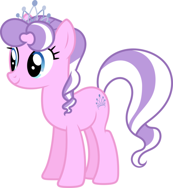 Size: 5910x6431 | Tagged: safe, artist:starryshineviolet, derpibooru import, diamond tiara, earth pony, pony, absurd resolution, female, future, gameloft, image, jewelry, mare, older, older diamond tiara, png, simple background, tiara, transparent background, vector