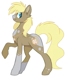 Size: 1195x1366 | Tagged: safe, artist:traveleraoi, derpibooru import, oc, oc:pocket dial, unofficial characters only, earth pony, pony, base used, coat markings, colored pupils, ear fluff, earth pony oc, facial markings, female, image, jewelry, mare, png, pocket watch, simple background, solo, transparent background, watermark