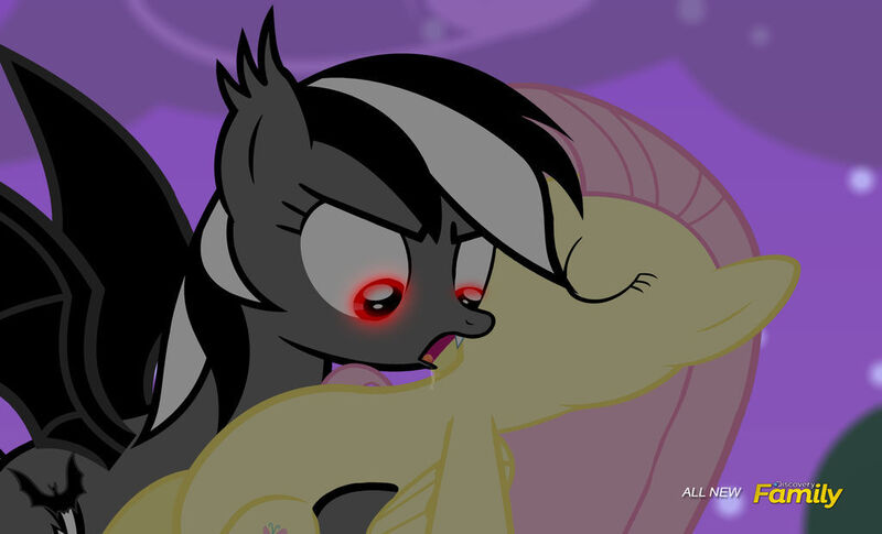 Size: 1024x621 | Tagged: safe, artist:shutterflyeqd, derpibooru import, screencap, fluttershy, rainbow dash, oc, oc:count dashula, bat pony, pegasus, pony, carrying, discovery family, discovery family logo, eyes closed, female, flutterdash, image, jpeg, lesbian, logo, shipping