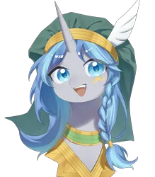 Size: 3500x4000 | Tagged: safe, artist:贝贝, derpibooru import, oc, oc:cork, bird, pony, turkey, unicorn, clothes, cute, dark skin, egyptian, female, image, long mane, mare, ottoman, png, solo, solo female