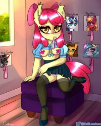Size: 2000x2500 | Tagged: suggestive, artist:cali luminos, derpibooru import, apple bloom, big macintosh, king sombra, princess celestia, shining armor, anthro, censored, commission, condoms, cum, fanart, foalcon, greedy, image, jpeg, promiscuous, sexy, underage, your character here